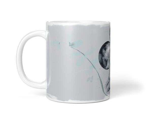 Paul Sinus Art Dekorative Tasse mit schönem Motiv junge Frau Aquarell Mond Vollmond Göttin Feminin Lagerräumung