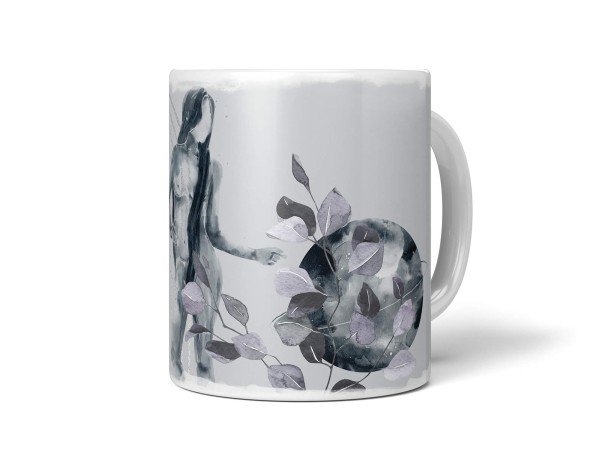 Paul Sinus Art Dekorative Tasse mit schönem Motiv junge Frau im Mondlicht Mond Mystisch einzigartiges Design