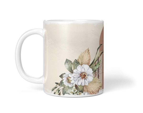 Paul Sinus Art Dekorative Tasse mit schönem Motiv Hand Vintage Pastelltöne Wasserfarben Blumen Blüten Große Rabatte