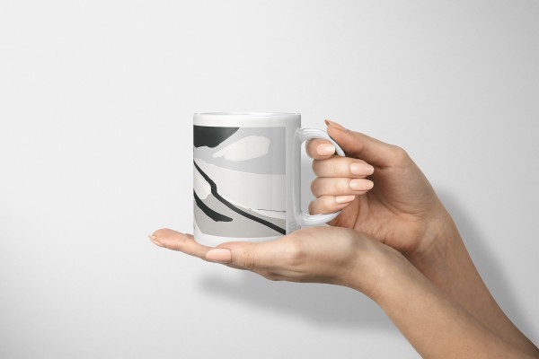 Paul Sinus Art Dekorative Tasse mit schönem Motiv blauer Schmetterling einzigartiges Design Kunstvoll Neueste Stile