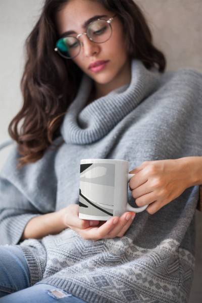 Paul Sinus Art Dekorative Tasse mit schönem Motiv blauer Schmetterling einzigartiges Design Kunstvoll Neueste Stile