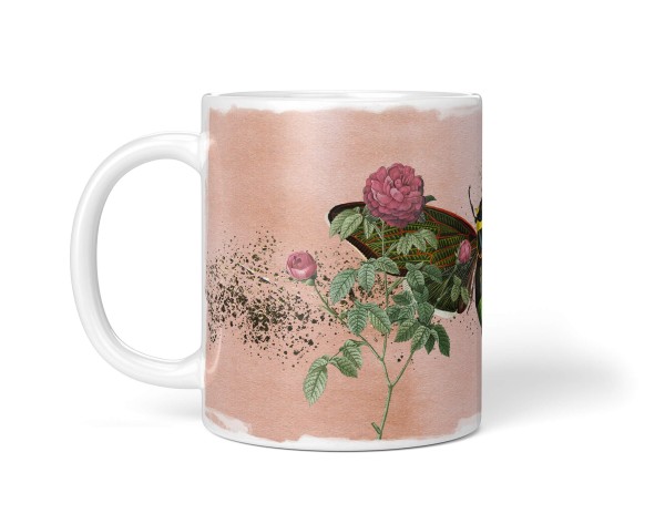 Paul Sinus Art Dekorative Tasse mit schönem Motiv schönem Design Insekt Vintage Blumen Kunstvoll Letzter Tag