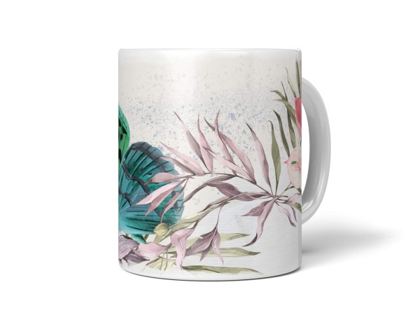 Paul Sinus Art Dekorative Tasse mit schönem Motiv Schmetterling Vintage Blumen Blüten Sommer Kunstvoll