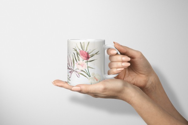 Paul Sinus Art Dekorative Tasse mit schönem Motiv Schmetterling Vintage Blumen Blüten Sommer Kunstvoll Clearance-Verkauf