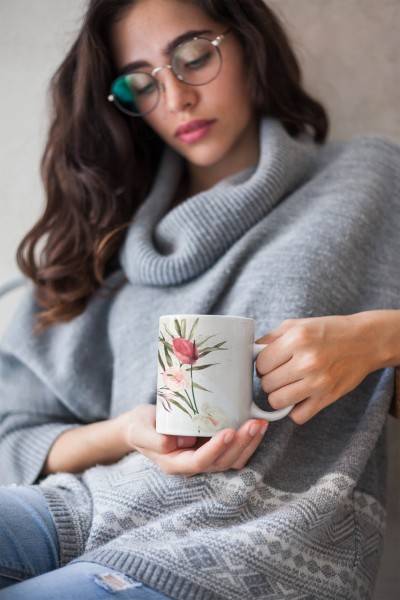 Paul Sinus Art Dekorative Tasse mit schönem Motiv Schmetterling Vintage Blumen Blüten Sommer Kunstvoll Clearance-Verkauf