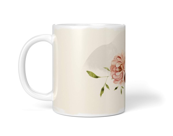 Paul Sinus Art Dekorative Tasse mit schönem Motiv Schmetterling Blumen Blüten Frühling Vintage Kunstvoll Kostenloser Versand international