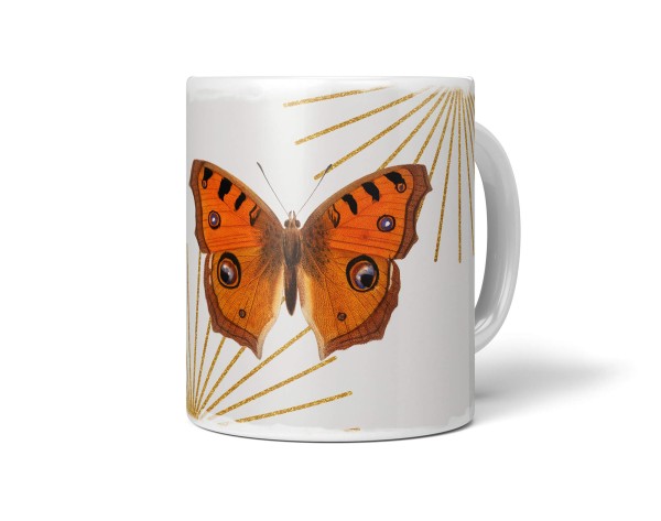 Paul Sinus Art Dekorative Tasse mit schönem Motiv Schmetterling Vintage goldene Elemente Design