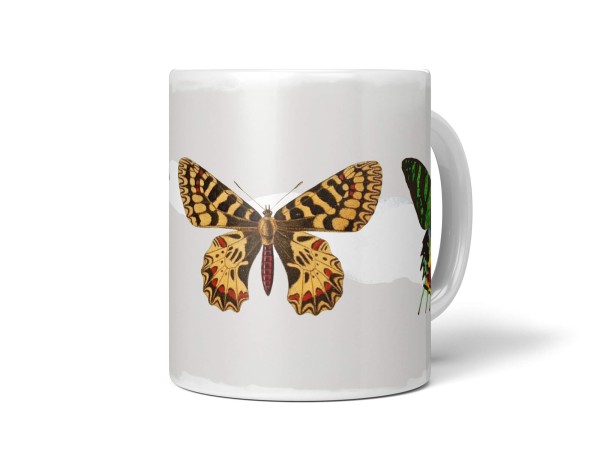Paul Sinus Art Dekorative Tasse mit schönem Motiv Schmetterlinge Vintage schönem Design Kunstvoll