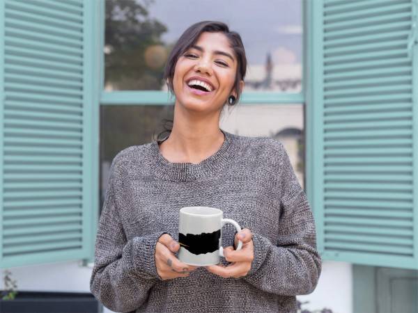 Paul Sinus Art Dekorative Tasse mit schönem Motiv einzigartiges Design Netzflügler goldener Stern Kunstvoll Rabatte dieses Monats