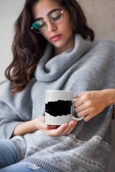 Paul Sinus Art Dekorative Tasse mit schönem Motiv einzigartiges Design Netzflügler goldener Stern Kunstvoll Rabatte dieses Monats