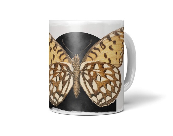 Paul Sinus Art Dekorative Tasse mit schönem Motiv Schmetterling schwarzes Tor Vintage einzigartiges Design