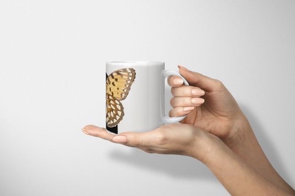 Paul Sinus Art Dekorative Tasse mit schönem Motiv Schmetterling schwarzes Tor Vintage einzigartiges Design Outlet