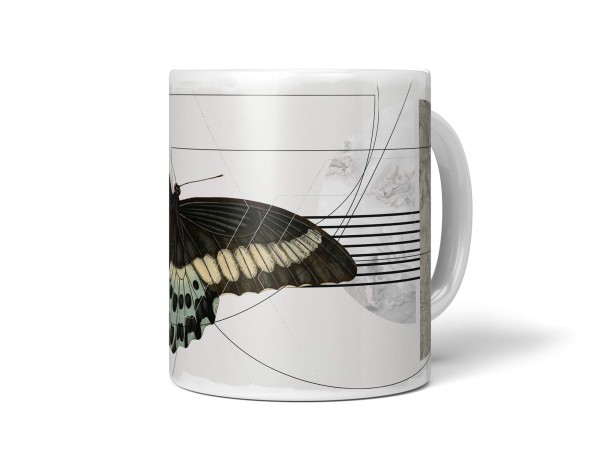 Paul Sinus Art Dekorative Tasse mit schönem Motiv schönem Design Schmetterling Einzigartig Kunstvoll