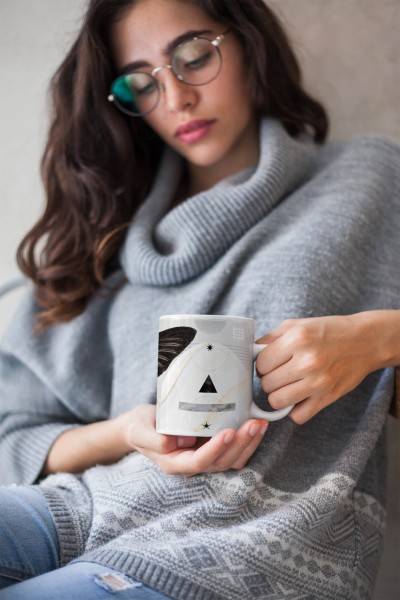 Paul Sinus Art Dekorative Tasse mit schönem Motiv schönem Design Schmetterling Gold Schwarz Einzigartig Fabrik Onlineshop