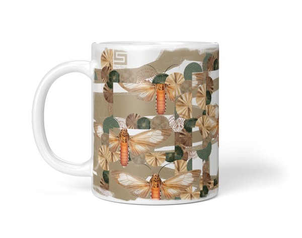 Paul Sinus Art Dekorative Tasse mit schönem Motiv Schmetterlinge Muster Design Einzigartig Kunstvoll Sonderangebot