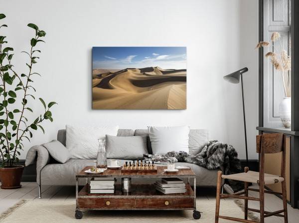 Paul Sinus Art 120x80cm Wandbild auf Leinwand Wüste Wüstensand Sanddünen Sahara Rabatte dieses Monats