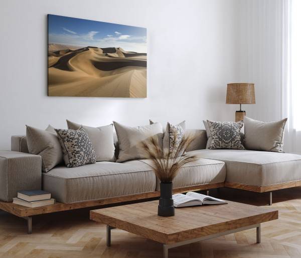 Paul Sinus Art 120x80cm Wandbild auf Leinwand Wüste Wüstensand Sanddünen Sahara Rabatte dieses Monats