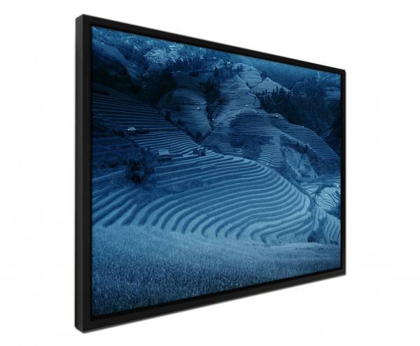 Paul Sinus Art 105x75cm Leinwandbild Petrol Landschaft Bali Super Sparpreis