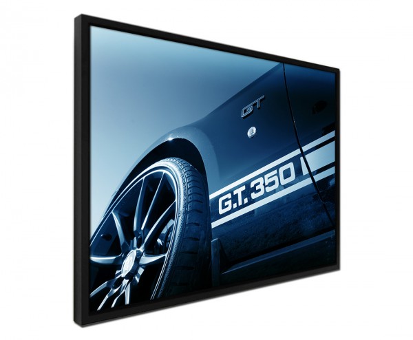 Paul Sinus Art 105x75cm Leinwandbild Petrol Shelby Mustang GT 350 Begrenzte Freigabe
