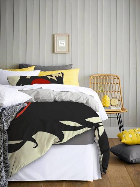 Paul Sinus Art Comis Superheldin Rot Beige Heldin Bettwäsche Set 135x200 cm + 80x80cm Atmungsaktiv Letzte 3 Tage