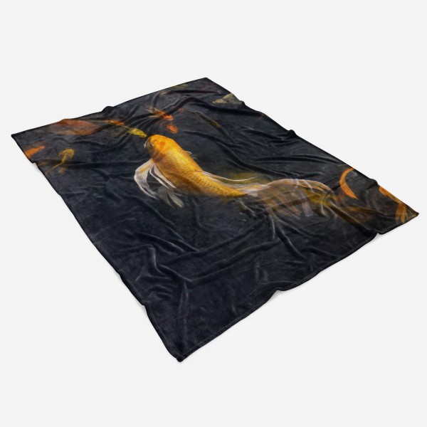 Paul Sinus Art Handtuch Strandhandtuch Saunatuch Kuscheldecke mit Tiermotiv Koi Zuchtkarpfen G Speichern exportieren