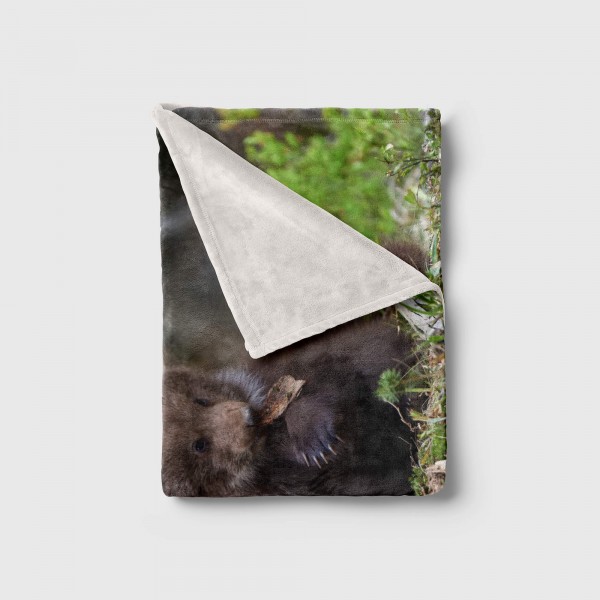 Paul Sinus Art Handtuch Strandhandtuch Saunatuch Kuscheldecke mit Tiermotiv Bärenbabys süße Bä 50% Rabatt für begrenzte Zeit