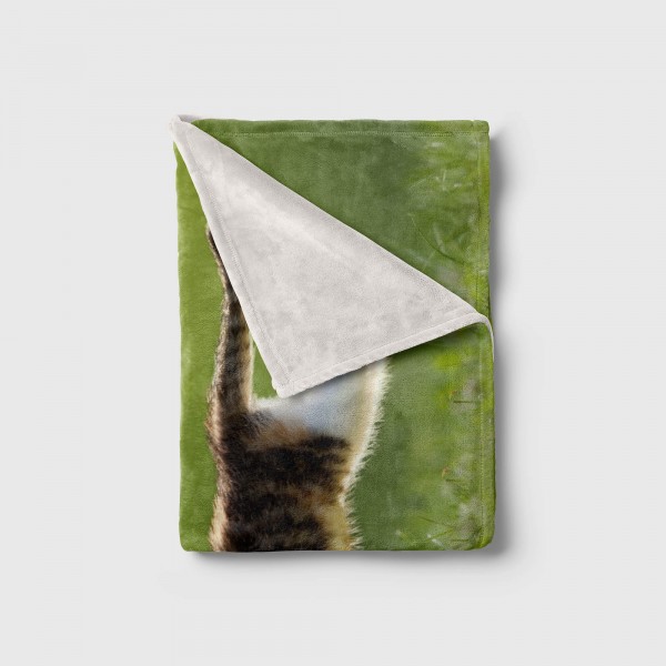 Paul Sinus Art Handtuch Strandhandtuch Saunatuch Kuscheldecke mit Tiermotiv kleines Kätzchen j 2025