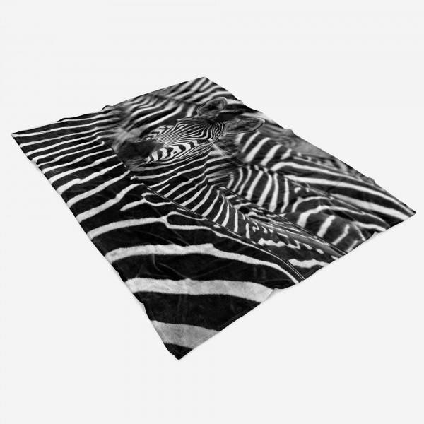Paul Sinus Art Handtuch Strandhandtuch Saunatuch Kuscheldecke mit Tiermotiv Zebras Herde Schwa Günstiger Verkauf