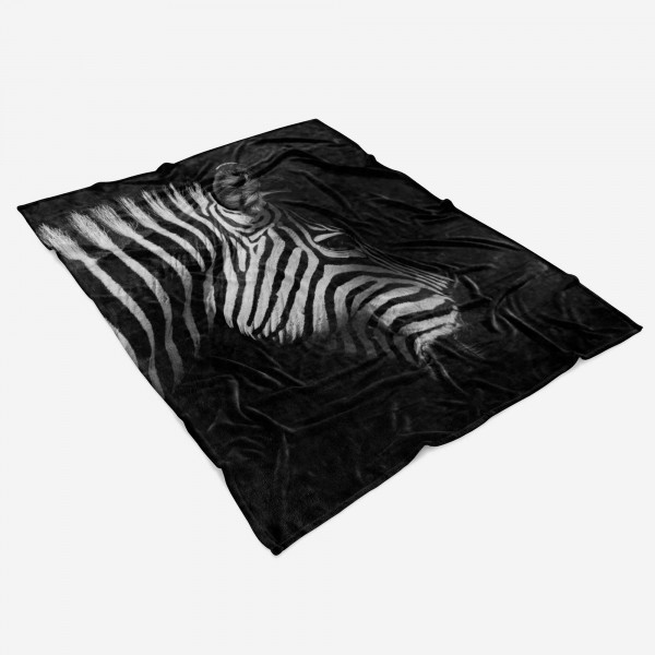 Paul Sinus Art Handtuch Strandhandtuch Saunatuch Kuscheldecke mit Tiermotiv Zebra Schwarz Weiß Meist gekauft