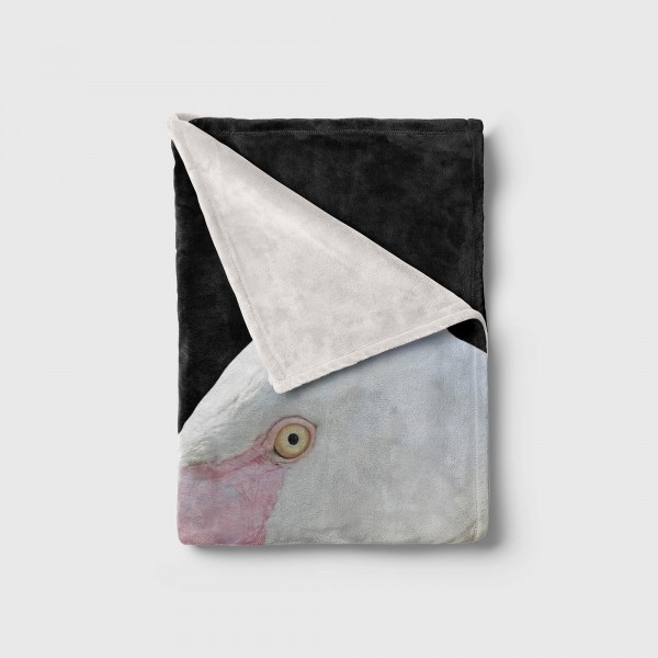 Paul Sinus Art Handtuch Strandhandtuch Saunatuch Kuscheldecke mit Tiermotiv Flamingo Schnabel Blitzverkäufe