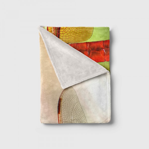Paul Sinus Art Handtuch Strandhandtuch Saunatuch Kuscheldecke mit Tiermotiv Libelle Flügel Mak Kostenloser Versand