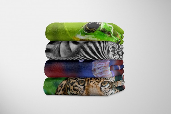 Paul Sinus Art Handtuch Strandhandtuch Saunatuch Kuscheldecke mit Tiermotiv Seepferdchen unter Rabatt