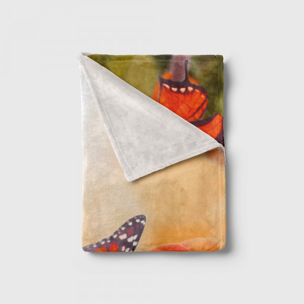 Paul Sinus Art Handtuch Strandhandtuch Saunatuch Kuscheldecke mit Tiermotiv Schmetterlinge Frü Versandkostenfrei