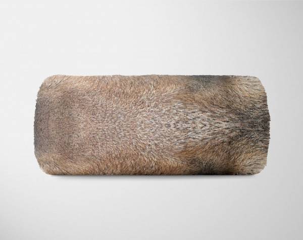 Paul Sinus Art Handtuch Strandhandtuch Saunatuch Kuscheldecke mit Tiermotiv Wolf Wild Begrenztes Angebot