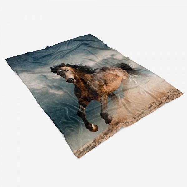Paul Sinus Art Handtuch Strandhandtuch Saunatuch Kuscheldecke mit Tiermotiv Pferd Wild Online Shopping