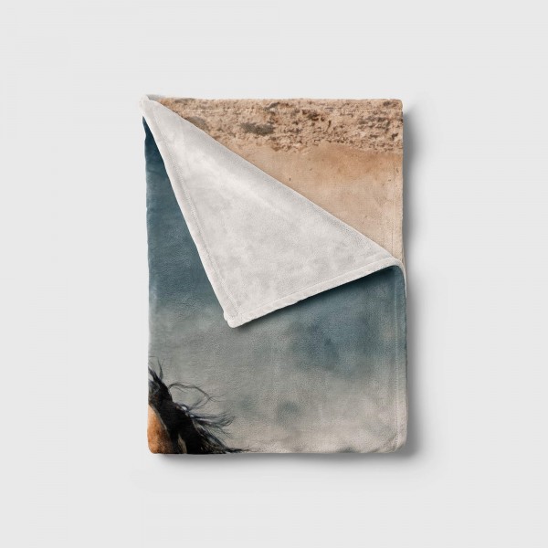 Paul Sinus Art Handtuch Strandhandtuch Saunatuch Kuscheldecke mit Tiermotiv Pferd Wild Online Shopping