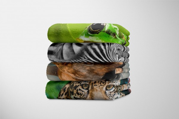 Paul Sinus Art Handtuch Strandhandtuch Saunatuch Kuscheldecke mit Tiermotiv Pferd Wild Online Shopping
