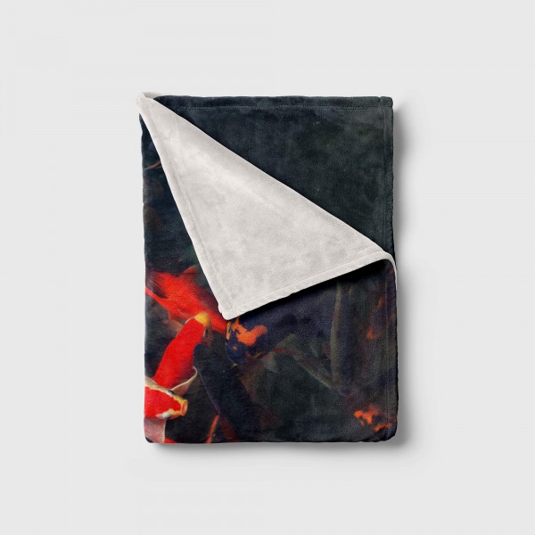 Paul Sinus Art Handtuch Strandhandtuch Saunatuch Kuscheldecke mit Tiermotiv Koi Zuchtkarpfen B Exklusivangebot