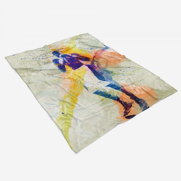 Paul Sinus Art SplashArt Sport Handtuch Strandhandtuch Saunatuch Kuscheldecke Kunstvoll Boxen V Sporthan Super Sparpreis