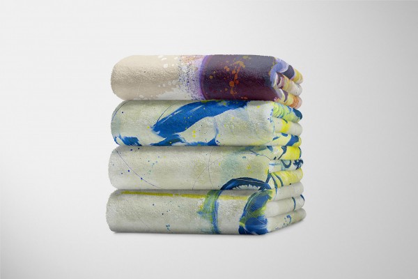 Paul Sinus Art SplashArt Sport Handtuch Strandhandtuch Saunatuch Kuscheldecke Kunstvoll BMX I Sporthandt Neueste Stile