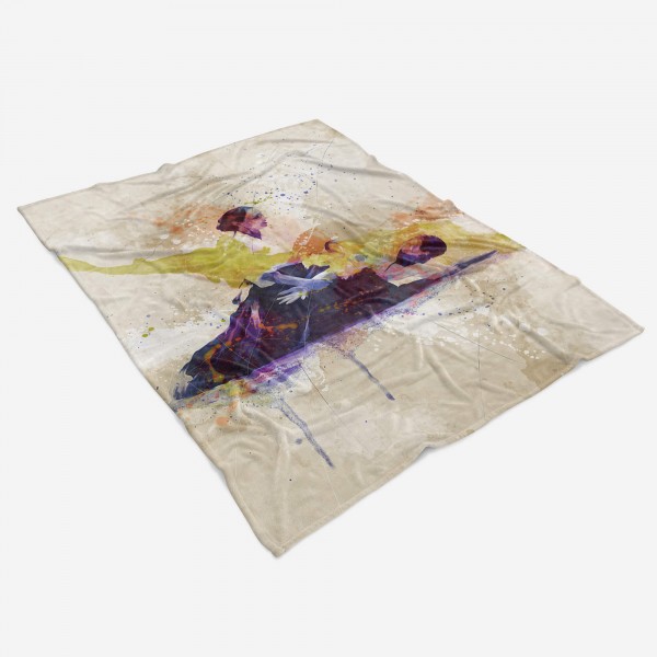 Paul Sinus Art SplashArt Sport Handtuch Strandhandtuch Saunatuch Kuscheldecke Kunstvoll Aikido Sporthand Letzter Tag