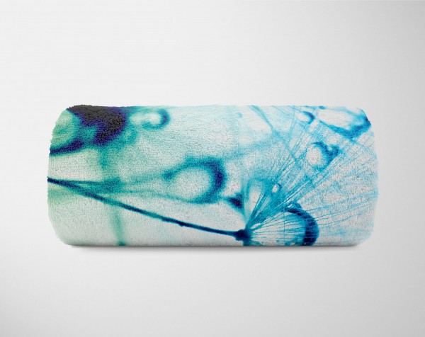 Paul Sinus Art Handtuch Strandhandtuch Saunatuch Kuscheldecke mit Fotomotiv Pusteblume Nahaufn Bis zu 50% Rabatt