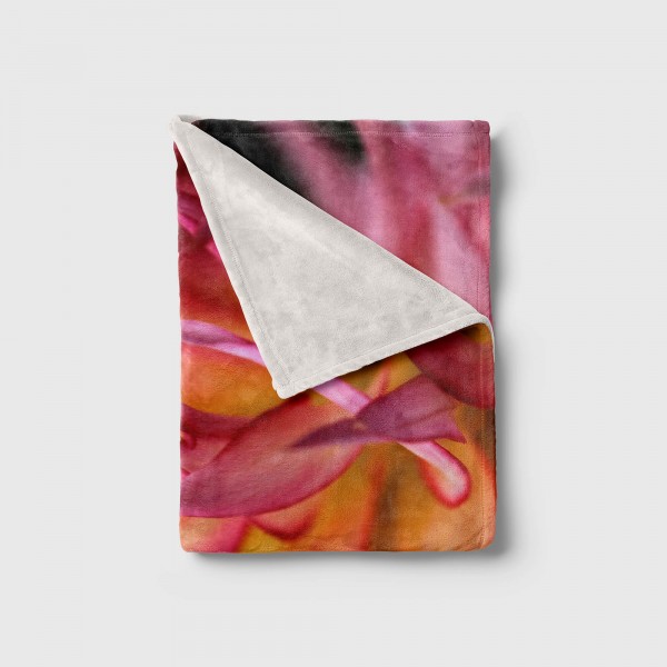 Paul Sinus Art Handtuch Strandhandtuch Saunatuch Kuscheldecke mit Fotomotiv Rote Blüte Blume N Bis zu 65% Rabatt