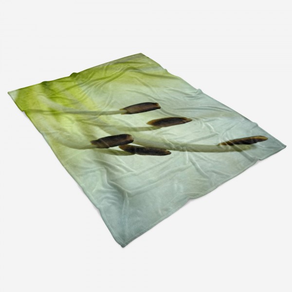 Paul Sinus Art Handtuch Strandhandtuch Saunatuch Kuscheldecke mit Fotomotiv Blüte Nahaufnahme Nur für heute