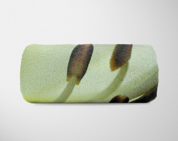 Paul Sinus Art Handtuch Strandhandtuch Saunatuch Kuscheldecke mit Fotomotiv Blüte Nahaufnahme Nur für heute