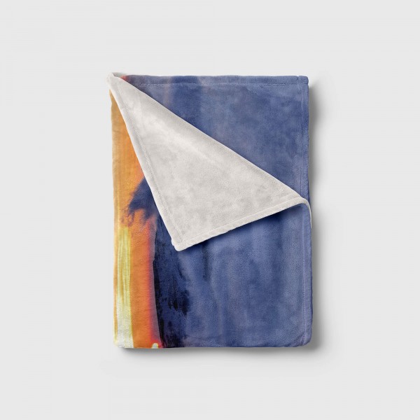 Paul Sinus Art Handtuch Strandhandtuch Saunatuch Kuscheldecke mit Fotomotiv Berge Wolken Abendröte Harmo Vierteljährliche Förderung