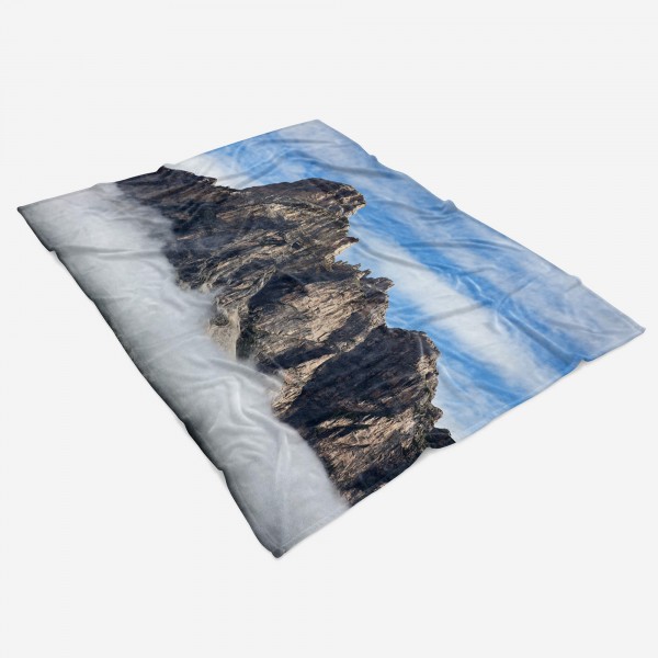 Paul Sinus Art Handtuch Strandhandtuch Saunatuch Kuscheldecke mit Fotomotiv Dolomiten Berge Klippen Nur noch ein Tag übrig
