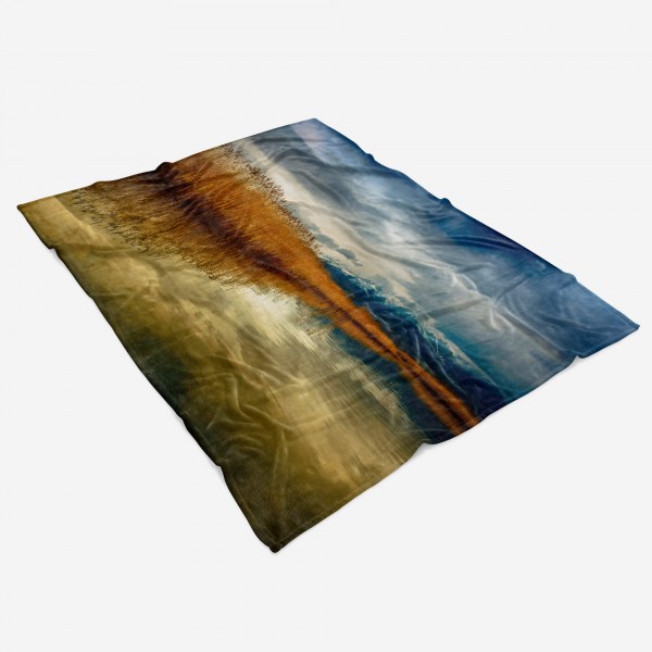 Paul Sinus Art Handtuch Strandhandtuch Saunatuch Kuscheldecke mit Fotomotiv Bergsee Berge Anden Super Rabatt