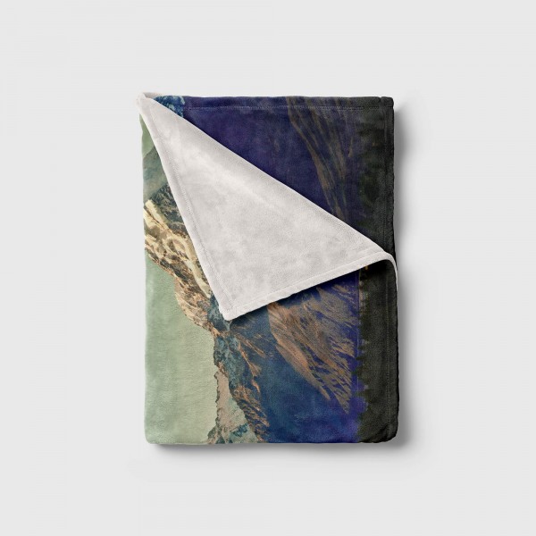 Paul Sinus Art Handtuch Strandhandtuch Saunatuch Kuscheldecke mit Fotomotiv Berge Tannenwald Natur Kostenloser Versand international