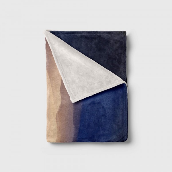 Paul Sinus Art Handtuch Strandhandtuch Saunatuch Kuscheldecke mit Fotomotiv Bergkette Friedlich Natur 50% Rabatt für begrenzte Zeit